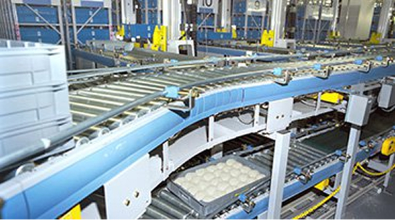 入庫と出庫はユニコンⅤ上下2段ライン